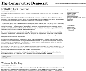 theconservativedemocrat.net: The Conservative Democrat
