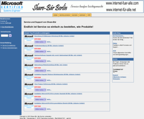 xn--internet-fr-alle-szb.net: Share-Bär (Ganz einfach Service bestellen) - Service und Support von Share-Bär
Hier können Sie Service kaufen