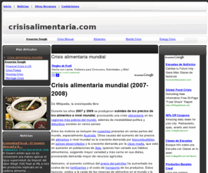 crisisalimentaria.com: Crisis alimentaria
Noticias sobre la crisis alimentaria