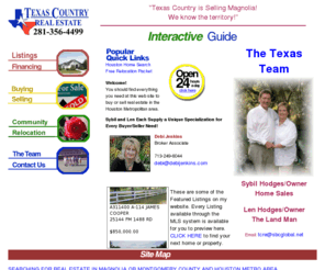 debijenkins.com: Real Estate from Texas Country Real Estate in Magnolia, Houston, Texas and surrounding Metro Area
Real Estate from Texas Country Real Estate in areas of Metropolitan Houston, Texas.