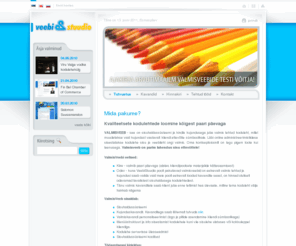veebistuudio.ee: VeebiStuudio - Kodulehtede loomine paari päevaga
VeebiStuudio loob sulle professionaalse kodulehe paari päevaga!