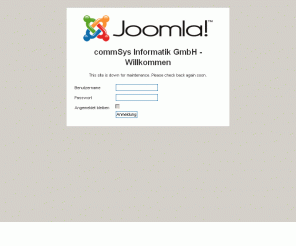 commsys.ch: Willkommen auf der Startseite
Joomla! - the dynamic portal engine and content management system