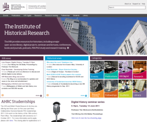 history.ac.uk: Institute of Historical Research | The national centre for history
