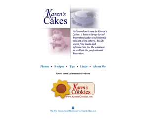 karenscakes.com: : Karen's Cakes :
Online cake decorating portfolio of Karen Summers