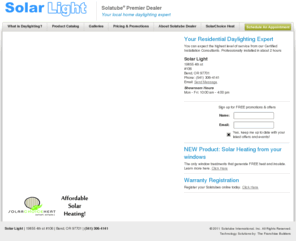 solarlightandenergy.com: Solatube Home
We provide Central Oregon with Solatube brand tubular skylights. All phases of services provided