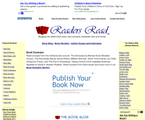 bookblog.biz: Readers Read(TM) -- Book Blog, Book Reviews and Book Resources
Readers Read(TM) -- Author Interviews, Book Reviews, Most Requested Books and Recommended Books