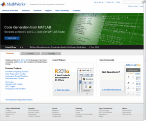 e-notebooks.com: MathWorks - MATLAB and Simulink for Technical Computing
MathWorks is the world’s leading developer of technical computing software for engineers and scientists in industry, government, and education