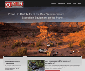 equipt1.com: Equipt Expedition Outfitters | Equipt Expedition Outfitters
Overland travel equipment, such as roof top tents, expedition racks, dual battery systems, and portable fridges.