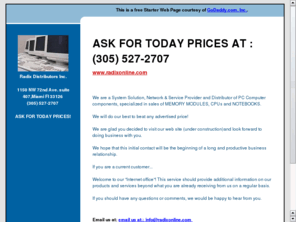 rdxonline.com: memory modules cpu toshiba notebook laptop hp sony computer parts wholesale
wholesale memory modules cpu intel amd toshiba notebook laptops refurbished hp sony