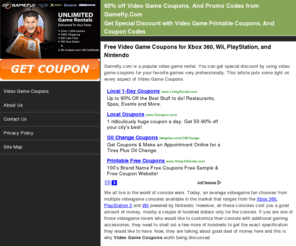 videogamecoupons.net: 60% off Video Game Coupons on Your First Month
Free printable video game coupons, you can save huge money with our video game coupon codes, and promo codes from our partners