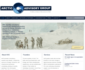 arcticadvisorygroup.com: Arctic Advisory Group | Arctic Advisory Group
AAG provides consultancy, research and network / introductory services to Energy, Extractive, and Infrastructure businesses considering entering or recently operating in the Circumpolar North. AAG offices are located in England and Norway.