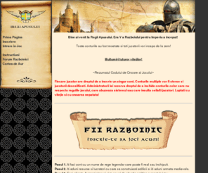 razboinici.com: Regii Apusului - Joc Multiplayer Online Games
Joc multiplayer online - Multiplayer war medieval games