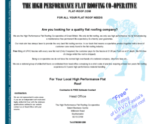 flat-roof.com: Flat-roof.com-Flat Roofing
Flat-Roof.com for all your flat roof needs, a quality flat roofing company for repairs and renewals, we only use high performance 'no rip' felt for our flat roofs producing a maintenance free permanent life expectancy & twenty year guarantee.