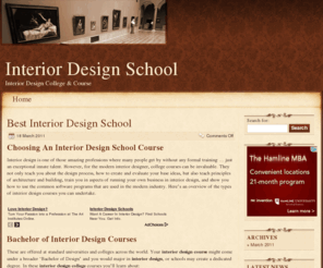 interior-design-school.biz: Interior Design School, Interior Design College & Course | Interior Design School
Select the best interior design school for the ideal interior design course. Interior design school for everyone!