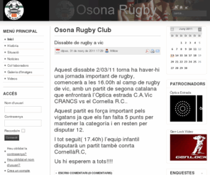 osonarugby.com: Osona Rugby Club
Joomla! - the dynamic portal engine and content management system