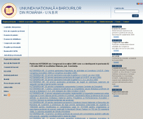 uar.ro: UNBR - Pagina principală
Uniunea Nationala a Barourilor din Romania