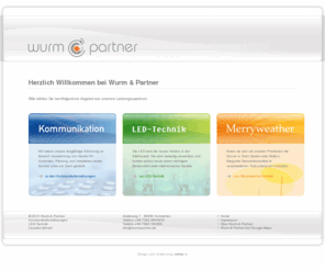 wurm-partner.com: Wurm & Partner - Kommunikationslsungen LED-Technik Merryweather Telefonie Kommunikationssoftware Kommunikationshardware Leuchtmittel Ulm Biberach
