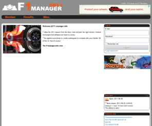 f1manager.info: F1 Manager 2011  - A free online Formula One management game
A free online fantasy F1 managing game