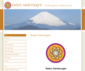 radon-sanierungen.com: Radon Sanierungen
Beratung bei Radon Sanierungen, Radon Messungen, Radon Präventions-Massnahmen, zertifizierte Radonfachperson BAG