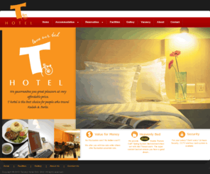 thotel.com.my: Welcome to T Hotel
At T Hotel, we allow you to save more but NOT at the expense of your comfort. Be assured that your stay at T Hotel will be a convenient one as we provide you all the necessary amenities.