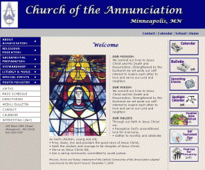 annunciationmsp.org: Welcome to Church of the Annunciation 
