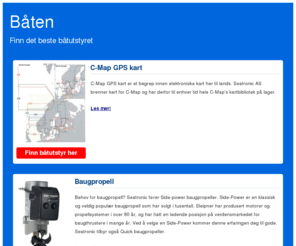 xn--bten-qoa.org: Båten
Finn det beste båtutstyret