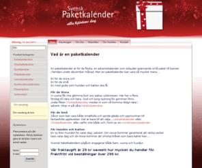 chokladkalender.com: Svensk Paketkalender
Svensk Paketkalender -den perfekta julklappen hittar du här