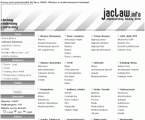 jaclaw.info: JACLAW - katalog stron | moderowany, zero spamu
JACLAW - moderowany katalog stron internetowych, zero tolerancji dla spamu, tylko wartościowe wpisy, Twój link na pewno będzie w dobrym towarzystwie! Zapraszam do dodania strony.