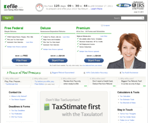 taxtrust.com: Official and Authorized efile Provider, File FREE online Tax Return.
Authorized and Official efile Provider. Start with the FREE Federal Edition and prepare and efile your taxes online and get your tax refund faster.