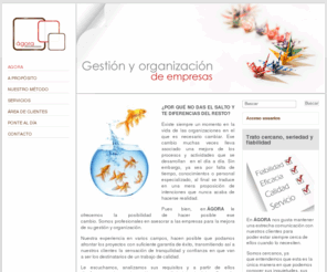 agoraconsultores.es: AGORA: asesoría empresarial  - AGORA: asesoría empresarial Implantación de Sistemas de Gestión en las organizaciones. Formación a medida.
AGORA: asesoría empresarial Implantación de Sistemas de Gestión en las organizaciones. Formación a medida.

Sistemas de gestión, Auditorías de Sistemas de Gestión, Mejora de procesos, Cuadro de Mando Integral, Diseño y realización de Encuestas de Satisfacción, Cliente Misterioso (Mystery Shopping) 