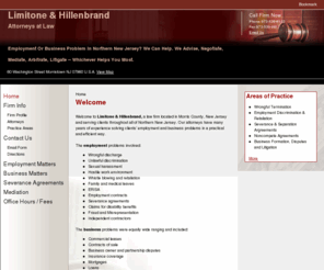 limitone-hillenbrand.com: Limitone & Hillenbrand, lawyers in Morristown, NJ, New Jersey
Employment Lawyer. Business Lawyer.  Morristown, NJ. We advise, negotiate, mediate, arbitrate, litigate -- whatever's best for you.