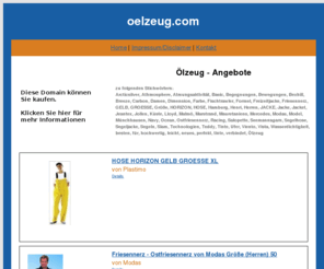 oelzeug.com: Ölzeug - oelzeug.com
