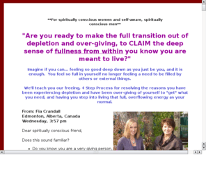 overgivingtooverflowing.com: Over-Giving to Overflowing Program
Stop being stuck over-giving yourself to depletion in the Over-Giving to Overflowing Program. Learn to claim your fullness and to freely be yourself