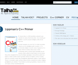 talhakoc.com: Talha Koc's Blog | All about engineering and life
The personal blog of Talha KoÃ§, where he shares his thoughts about engineering,career and life...