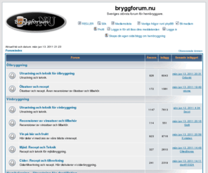 bryggforum.nu: Bryggforum.nu - Sveriges största forum för hembryggare.
