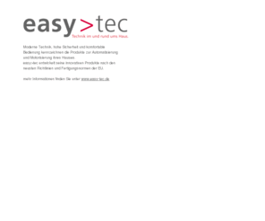easy-star.net: Easy-tec
easy-tec - Technik im und rund ums Haus.