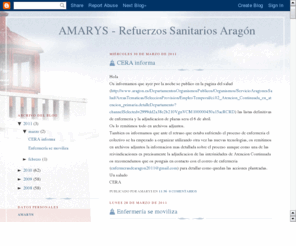 amarys.org: AMARYS - Refuerzos Sanitarios Aragn
Asociacin Aragonesa de Mdicos y ATS-DUES de refuerzos y sustitutos