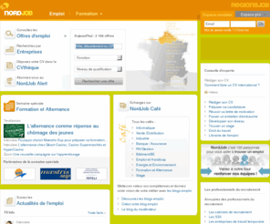 emplois-nord.com: NordJob Emploi - offres d'emploi, alertes emploi et dépôt de CV dans le Nord
NordJob Emploi est le site emploi de la région Nord. Découvrez des milliers d'offres d'emploi et les entreprises qui recrutent, postulez aux annonces et déposez votre CV dans la Cvthèque.