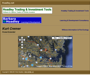 hoadley.net: Hoadley.net Web Sites
Peter Hoadley and Barbara Hoadley: Web Sites (Sydney, Australia)