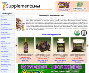 qualityacaiberry.com: Supplements | Supplements.net
The #1 source for info on the purest, most potent organic & kosher nutritional vitamin health supplements