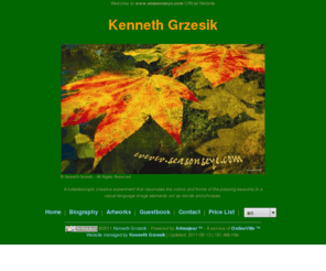 seasonseye.com: Kenneth Grzesik
A kaleidoscopic creative experiment that resonates the colors and forms of the passing seasons.In a visual language image elements act as words and phrases. 