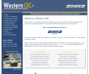 3and5axis.com: Your Source for DMS 3&5 Axis CNC Routers
DMS produces the most robust and accurate 3&5 Axis CNC Routers available on the worldwide market. Western CNC is your fulll service representative for DMS 3 Axis and 5 Axis CNC Routers. Application assistance, tech sales and support.