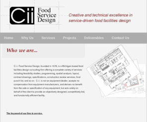 ciifsd.com: FOOD SERVICE KITCHEN DESIGN FACILITIES CiiFSD Food Service Design Nationwide
CiiFood Service Design provides consulting services for schematics, design development, contract documents and bidding for kitchen food facilities design.