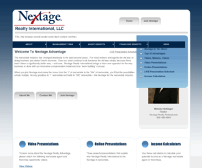 melodyhuttinger.com: Nextage Realty Opportunity
Nextage Realty International brings a fresh new opportunity to the way real estate business is done with our innovative compensation model and true team building concept. 