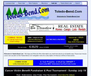 toledo-bend.com: Comprehensive Toledo Bend Lake Information Resource - Toledo-Bend.Com
Your