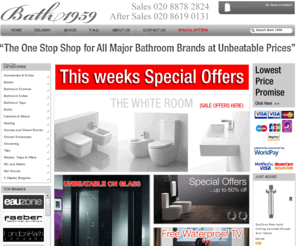 bathroomtrading.com: Bath 1959 - the designer bathroom specialists
Bath 1959 specialises in supplying designer bathrooms and bathroom suites at unbeatable prices.