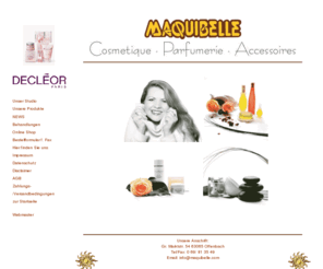 maquibelle.de: M A Q U I B E L L E - Ihr Online Kosmetikstudio in Offenbach
Das Onlinekosmetikstudio in Offenbach mit Onlineshop um Ihre Babor und Decleorprodukte auszuliefern