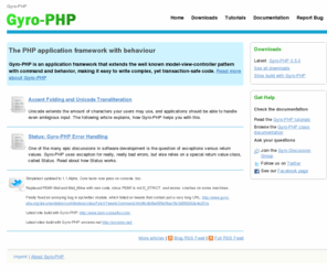 gyro-php.net: Gyro-PHP
Gyro-PHP is an application framework, that allow easy creation of complex web applications.