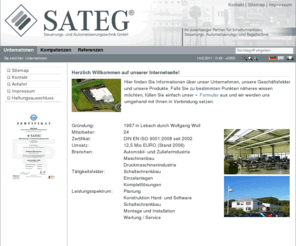 sateg-gmbh.com: Unternehmen: SATEG Steuerungs- und Automatisierungstechnik GmbH
meine Beschreibung