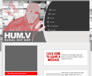 thisishumv.com: This is Hum.V - Indianapolis based hip-hop artist.
Hum. V - Indianapolis-based hip-hop artist Greg Humrichouser. 